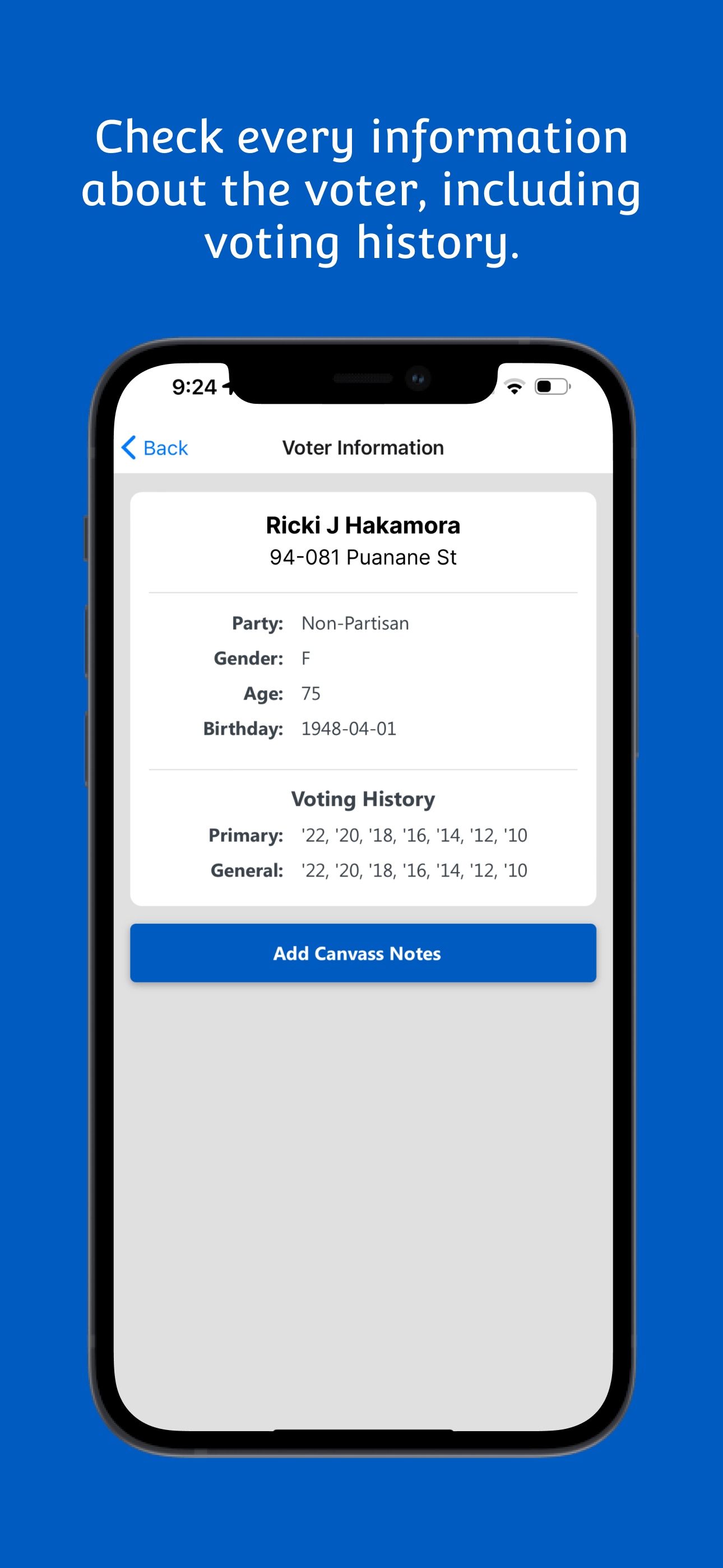 Voter Information